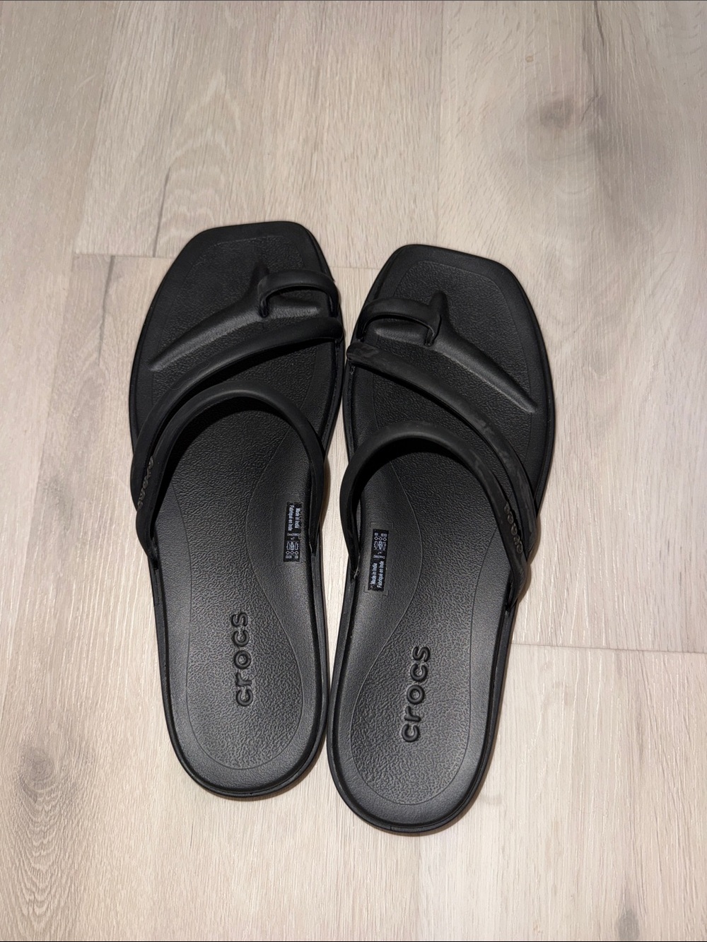 CROCS Women's Black Slide Sandals